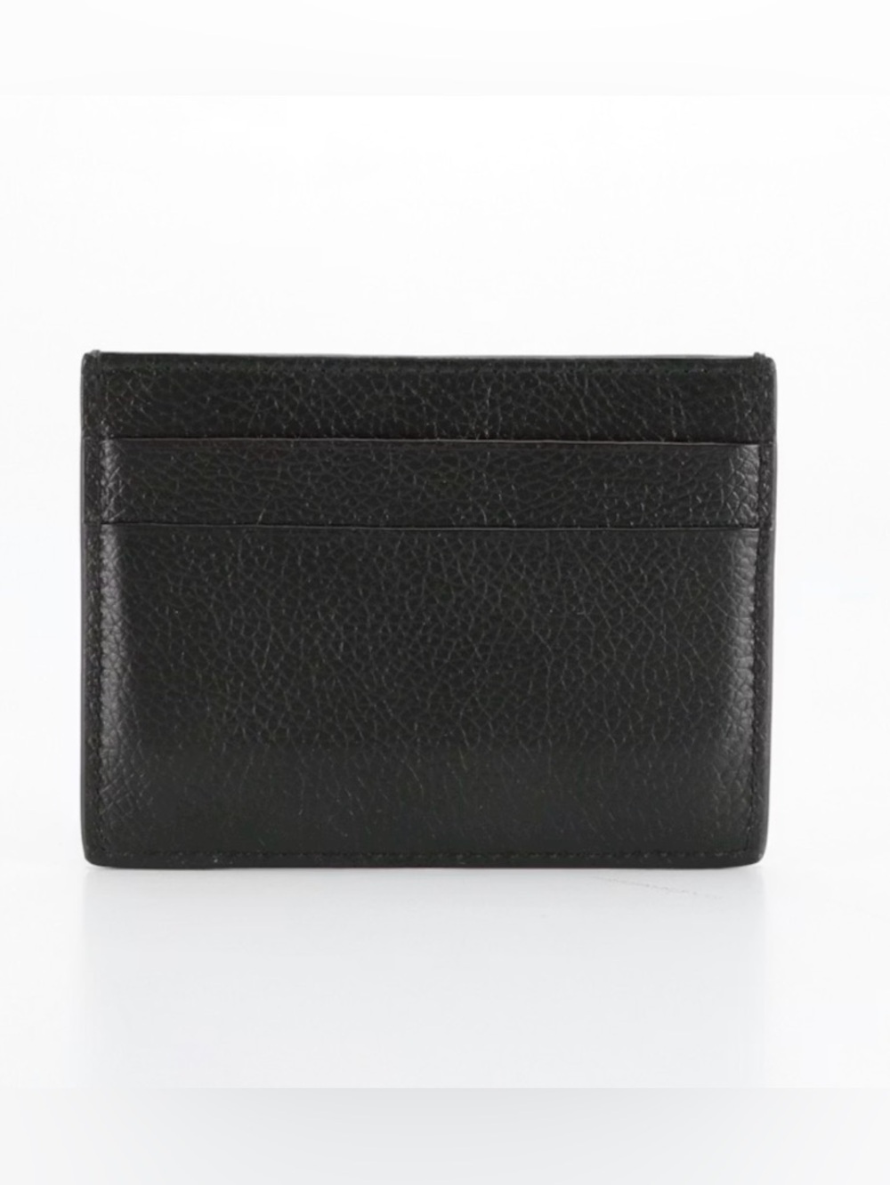 Balenciaga Black Pebbled Leather Card Case with Box - Picture 3 of 7